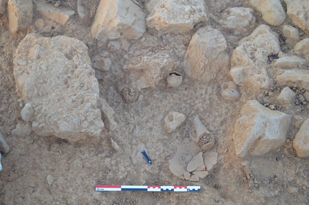 Fig. 12 Prepalatial pottery in situ